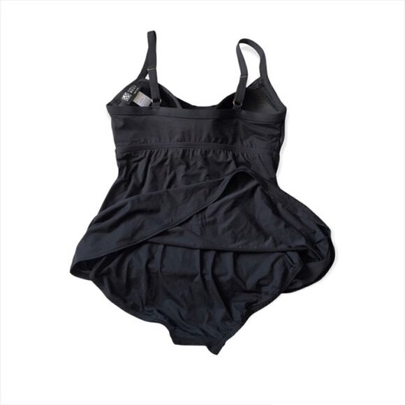 Coco Reef Black Tankini One Piece Swimsuit Swimdress 32D - Picture 12 of 13